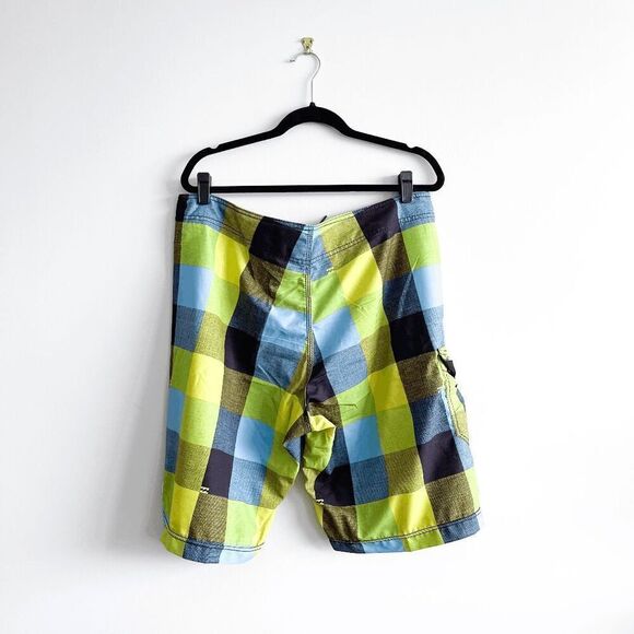 Billabong Mens Plaid Platinum PX-4 Swim Trunks Board Shorts Multi-Color Size 38 - Picture 2 of 9